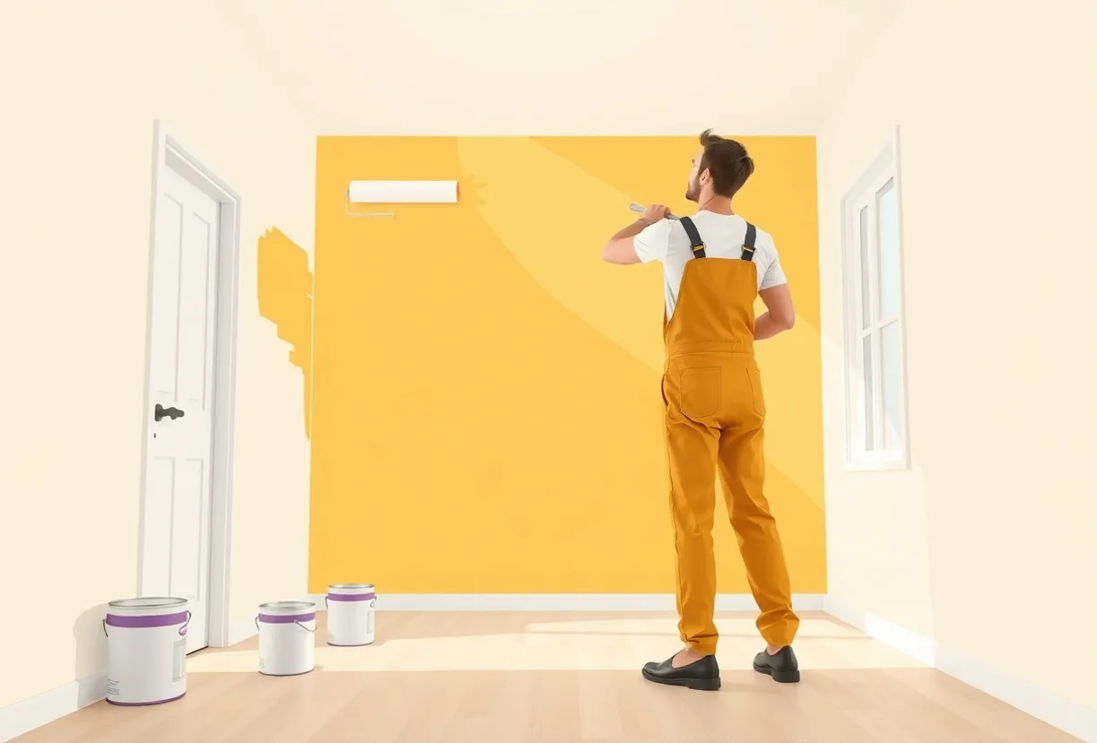 Peintre L'Isle-Adam 95290 en intervention sur un chantier
